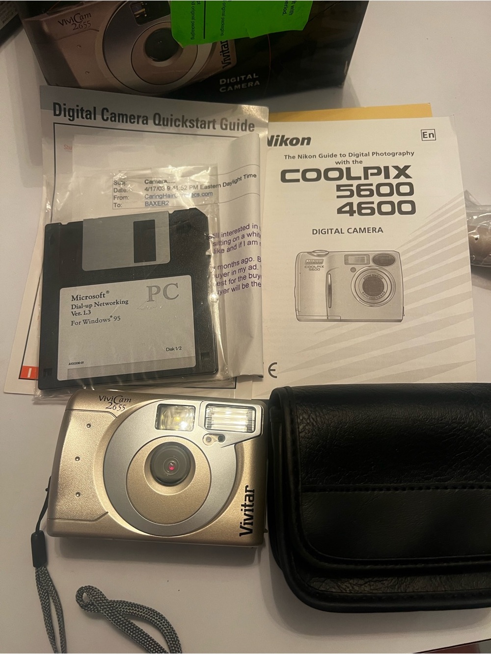 Vivicam 2055 Digital Camera - Champagne/Silver y2k